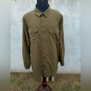 PreOwned 5.11 Tactical Button Front Men’s 2XL Khaki Tan Long Sleeves